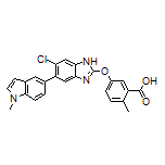 5-[[6-Chloro-5-(1-methyl-5-indolyl)-2-benzimidazolyl]oxy]-2-methylbenzoic Acid