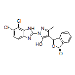 3-[1-(6,7-Dichloro-2-benzimidazolyl)-5-hydroxy-3-methyl-4-pyrazolyl]isobenzofuran-1(3H)-one