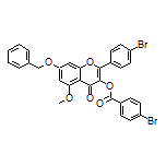 7-(Benzyloxy)-2-(4-bromophenyl)-5-methoxy-4-oxo-4H-chromen-3-yl 4-Bromobenzoate