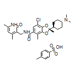 (R)-7-Chloro-N-[(4,6-dimethyl-2-oxo-1,2-dihydro-3-pyridyl)methyl]-2-[trans-4-(dimethylamino)cyclohexyl]-2,4-dimethylbenzo[d][1,3]dioxole-5-carboxamide Tosylate