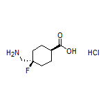 trans-4-(Aminomethyl)-4-fluorocyclohexanecarboxylic Acid Hydrochloride