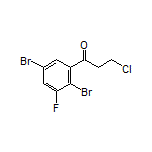 3-Chloro-1-(2,5-dibromo-3-fluorophenyl)-1-propanone