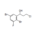 3-Chloro-1-(2,5-dibromo-3-fluorophenyl)-1-propanol