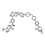 (R)-3-(tert-Butyl)-N-[1-[4-[6-[6-[4-[[1-[4-[2,4-dioxotetrahydropyrimidin-1(2H)-yl]phenyl]-4-piperidyl]methyl]-1-piperazinyl]-3-pyridyl]-7H-pyrrolo[2,3-d]pyrimidin-4-yl]-2-methylphenyl]ethyl]-1,2,4-oxadiazole-5-carboxamide