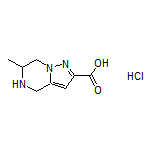 6-Methyl-4,5,6,7-tetrahydropyrazolo[1,5-a]pyrazine-2-carboxylic Acid Hydrochloride