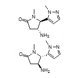 (4R,5R)-rel-4-Amino-1-methyl-5-(1-methyl-5-pyrazolyl)pyrrolidin-2-one