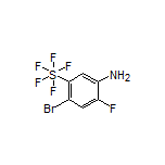 4-Bromo-2-fluoro-5-(pentafluoro-l6-sulfaneyl)aniline