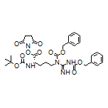 2,5-Dioxo-1-pyrrolidinyl (S)-2-(Boc-amino)-5-(1,3-di-Cbz-guanidino)pentanoate