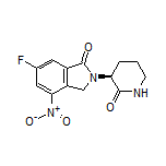 (S)-6-Fluoro-4-nitro-2-(2-oxo-3-piperidyl)-1-isoindolinone