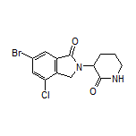 6-Bromo-4-chloro-2-(2-oxo-3-piperidyl)-1-isoindolinone