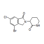 4-Bromo-6-chloro-2-(2-oxo-3-piperidyl)-1-isoindolinone