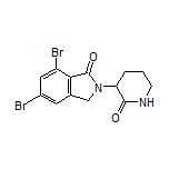 5,7-Dibromo-2-(2-oxo-3-piperidyl)-1-isoindolinone