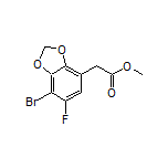 Methyl 2-(7-Bromo-6-fluorobenzo[d][1,3]dioxol-4-yl)acetate