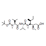 (3R,4S,5S)-4-[(S)-2-[(S)-2-[Boc-(methyl)amino]-3-methylbutanamido]-N,3-dimethylbutanamido]-3-methoxy-5-methylheptanoic Acid