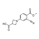 1-[3-Cyano-4-(methoxycarbonyl)phenyl]azetidine-3-carboxylic Acid