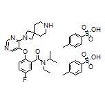 2-[[4-(2,7-Diazaspiro[3.5]nonan-2-yl)-5-pyrimidinyl]oxy]-N-ethyl-5-fluoro-N-isopropylbenzamide Bis(tosylate)