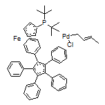 Chloro(crotyl)[1,2,3,4,5-pentaphenyl-1’-(di-tert-butylphosphino)ferrocene]palladium(II)