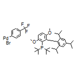 Bromo[[3,6-dimethoxy-2’,4’,6’-tris(1-methylethyl)[1,1’-biphenyl]-2-yl]bis(1,1-dimethylethyl)phosphine-κP][4-(trifluoromethyl)phenyl]palladium