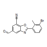 2-(3-Bromo-2-methylphenyl)-5-formylbenzo[d]oxazole-7-carbonitrile