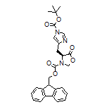 (S)-3-Fmoc-4-[(1-Boc-4-imidazolyl)methyl]-5-oxooxazolidine