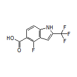 4-Fluoro-2-(trifluoromethyl)indole-5-carboxylic Acid