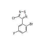 3-(2-Bromo-5-fluorophenyl)-4-chloro-1,2,5-thiadiazole