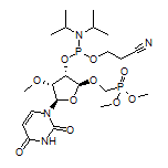 2-Cyanoethyl [(2R,3S,4R,5R)-2-[(Dimethoxyphosphoryl)methoxy]-5-[2,4-dioxo-3,4-dihydropyrimidin-1(2H)-yl]-4-methoxytetrahydrofuran-3-yl] Diisopropylphosphoramidite