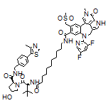 4-(3,5-Difluoro-2-pyridyl)-N-[11-[[(S)-1-[(2S,4R)-4-hydroxy-2-[[4-(4-methyl-5-thiazolyl)benzyl]carbamoyl]-1-pyrrolidinyl]-3,3-dimethyl-1-oxo-2-butyl]amino]-11-oxoundecyl]-10-methyl-7-[(methylsulfonyl)methyl]-11-oxo-3,4,10,11-tetrahydro-1H-1,4,10-triazadibenzo[cd,f]azulene-6-carboxamide