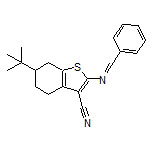 2-(Benzylideneamino)-6-(tert-butyl)-4,5,6,7-tetrahydrobenzo[b]thiophene-3-carbonitrile