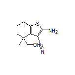 2-Amino-4-(hydroxymethyl)-4-methyl-4,5,6,7-tetrahydrobenzo[b]thiophene-3-carbonitrile