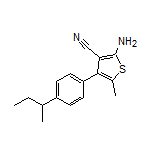 2-Amino-4-[4-(sec-butyl)phenyl]-5-methylthiophene-3-carbonitrile