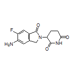 3-(5-Amino-6-fluoro-1-oxo-2-isoindolinyl)piperidine-2,6-dione