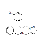 5-Benzyl-6-(3-methoxybenzyl)-4,5,6,7-tetrahydropyrazolo[1,5-a]pyrazine