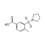 4-Methyl-3-(1-pyrrolidinylsulfonyl)benzoic Acid