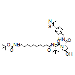 (2S,4R)-1-[(S)-2-[11-(Boc-amino)undecanamido]-3,3-dimethylbutanoyl]-4-hydroxy-N-[4-(4-methyl-5-thiazolyl)benzyl]pyrrolidine-2-carboxamide