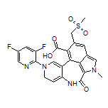 7-(3,5-Difluoro-2-pyridyl)-2-methyl-10-[(methylsulfonyl)methyl]-3-oxo-3,4,6,7-tetrahydro-2H-pyrido[3’,4’:6,7]azepino[3,4,5-cd]isoindole-9-carboxylic Acid