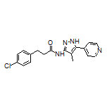 3-(4-Chlorophenyl)-N-[4-methyl-5-(4-pyridyl)-3-pyrazolyl]propanamide