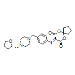 (S)-8-[[4-[[4-[(2-Tetrahydrofuryl)methyl]-1-piperazinyl]methyl]phenyl]-l3-iodaneylidene]-6,10-dioxaspiro[4.5]decane-7,9-dione