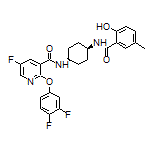 2-(3,4-Difluorophenoxy)-5-fluoro-N-[cis-4-(2-hydroxy-5-methylbenzamido)cyclohexyl]nicotinamide