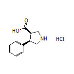 (3R,4R)-4-Phenylpyrrolidine-3-carboxylic Acid Hydrochloride