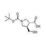 (3R,4R)-1-Boc-4-(hydroxymethyl)pyrrolidine-3-carboxylic Acid