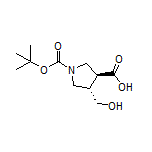 (3S,4S)-1-Boc-4-(hydroxymethyl)pyrrolidine-3-carboxylic Acid