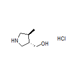 [(3S,4S)-4-Methyl-3-pyrrolidinyl]methanol Hydrochloride