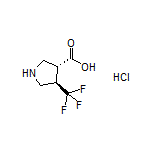 (3R,4R)-4-(Trifluoromethyl)pyrrolidine-3-carboxylic Acid Hydrochloride