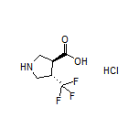 (3S,4S)-4-(Trifluoromethyl)pyrrolidine-3-carboxylic Acid Hydrochloride