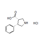 (3S,4S)-4-Phenylpyrrolidine-3-carboxylic Acid Hydrochloride