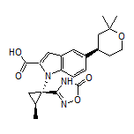 5-[(R)-2,2-Dimethyltetrahydro-2H-pyran-4-yl]-1-[(1S,2S)-2-methyl-1-(5-oxo-4,5-dihydro-1,2,4-oxadiazol-3-yl)cyclopropyl]-1H-indole-2-carboxylic Acid