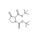 tert-Butyl 1-Boc-3-oxopyrrolidine-2-carboxylate