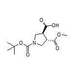 (3S,4S)-1-Boc-4-(methoxycarbonyl)pyrrolidine-3-carboxylic Acid