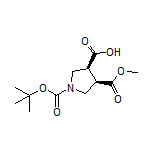 (3S,4R)-1-Boc-4-(methoxycarbonyl)pyrrolidine-3-carboxylic Acid